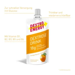 Dextro Energy Dextrose Drink Orange, 50 ml