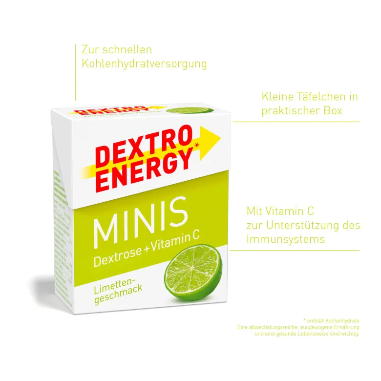 Dextro Energy Limette minis, 50 g