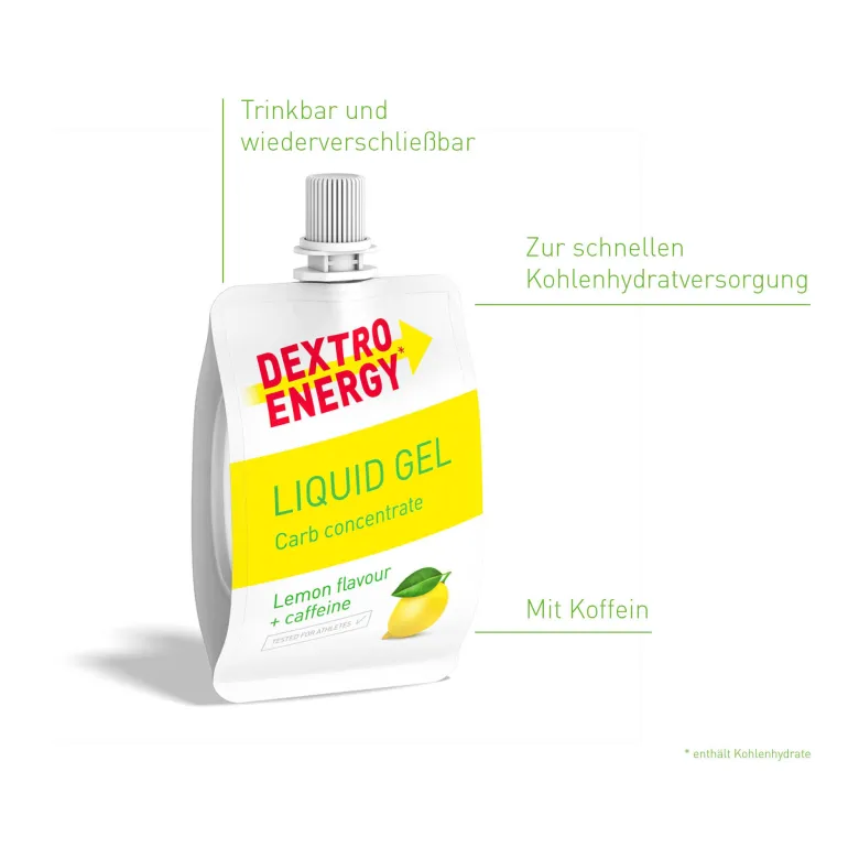 Dextro Energy Liquid Lemon+Caffeine, 60 ml
