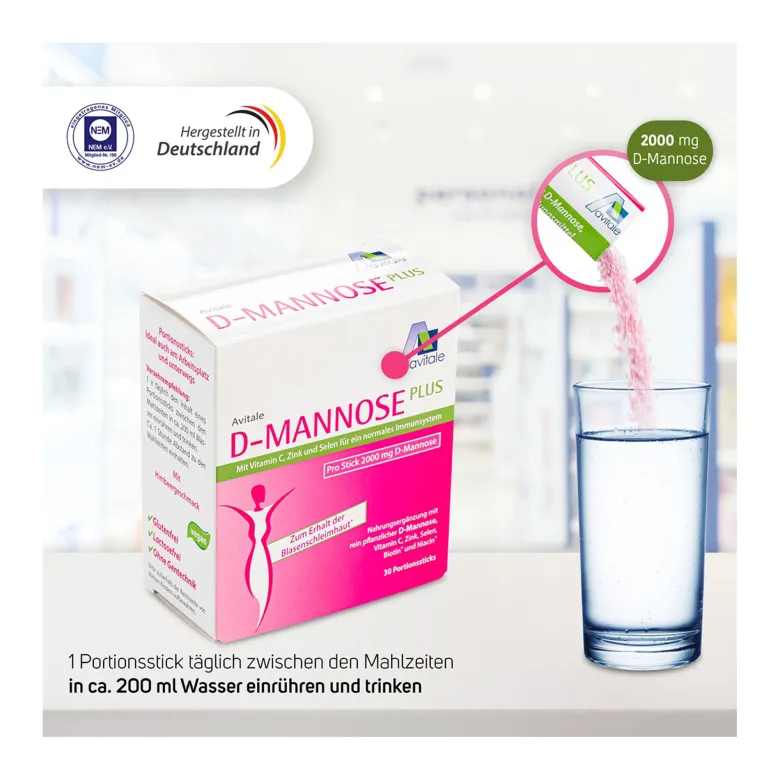 D-Mannose PLUS 2000 mg Sticks, 60X2.47 g