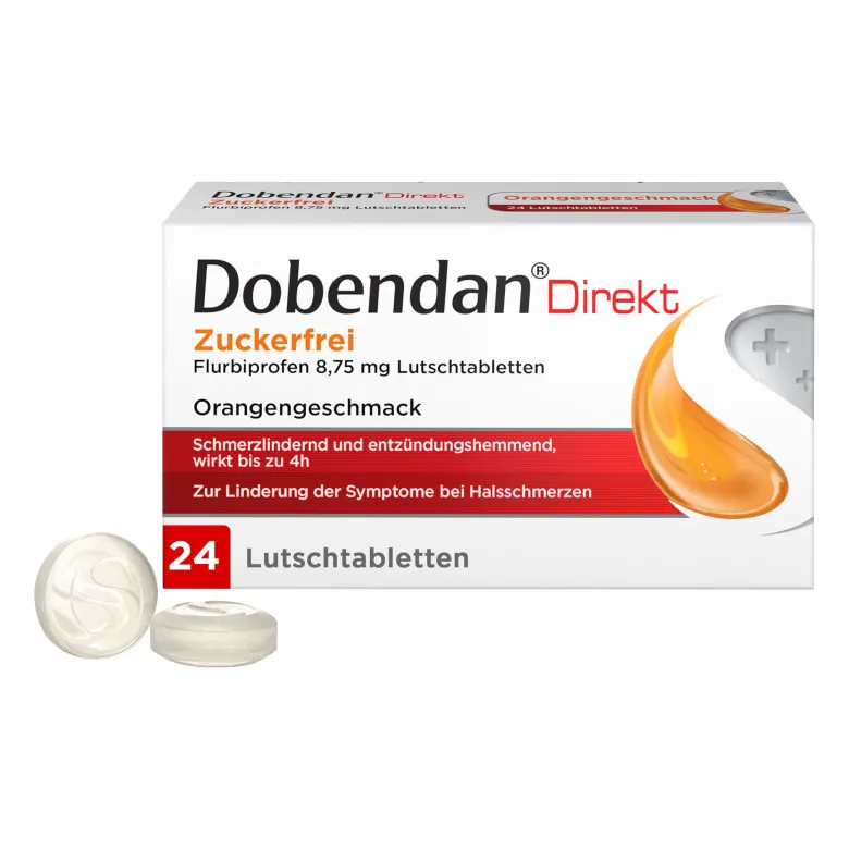 Dobendan Direkt Zuckerfrei Lutschtabletten, 24 St