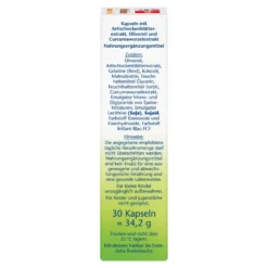 Doppelherz aktiv Artischocke Curcuma+Olivenöl Kapseln, 30 St