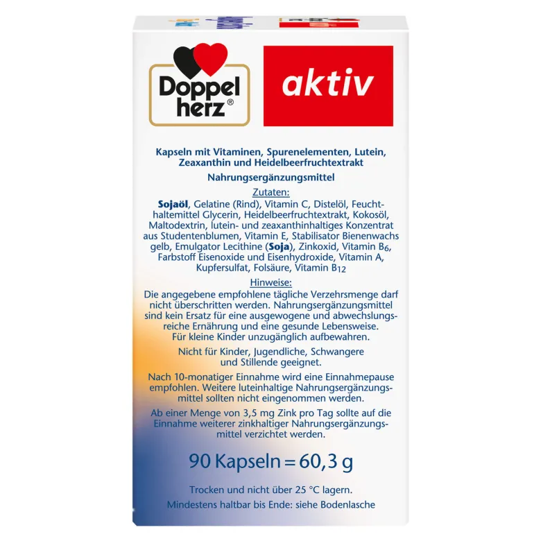 Doppelherz aktiv Augen Extra Tag+Nacht Kapseln, 90 St