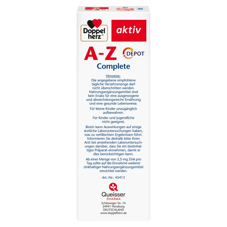 Doppelherz aktiv A-Z Complete Depot Tabletten, 120 St