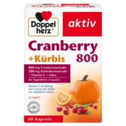 Doppelherz aktiv Cranberry + Kürbis, 60 St