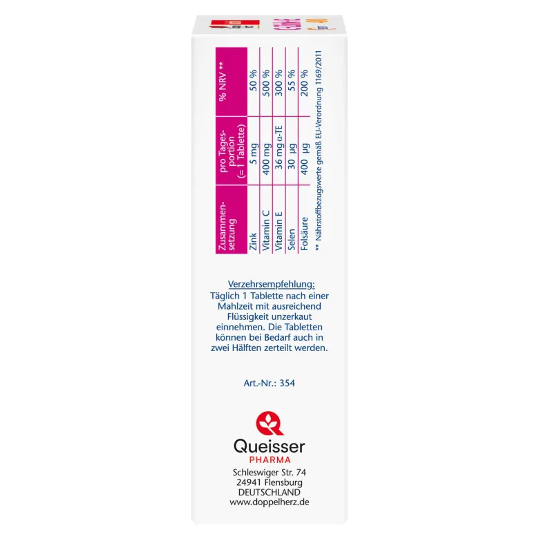 Doppelherz aktiv C+Zink+E Depot-Tabletten, 40 St
