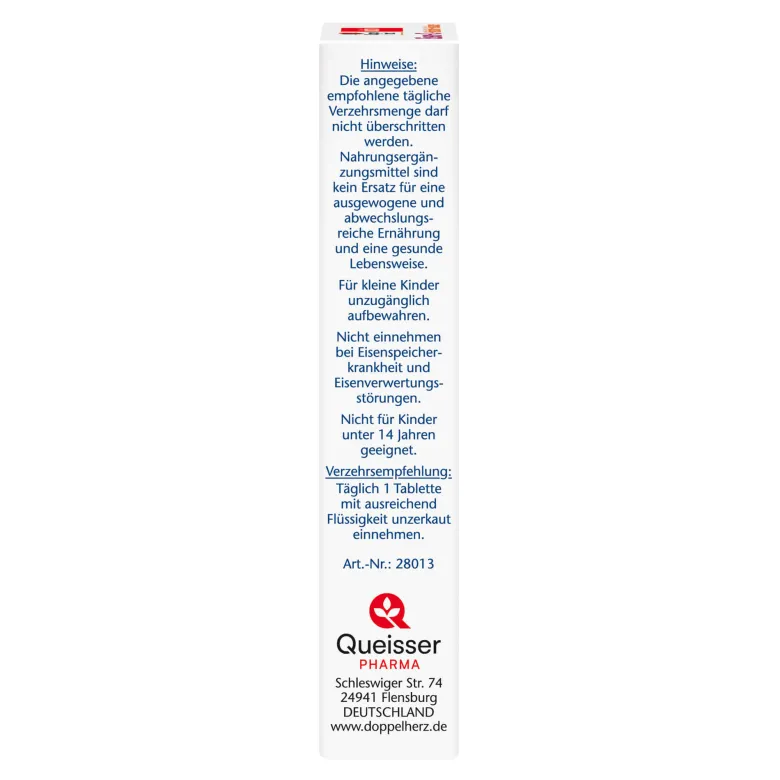Doppelherz aktiv Eisen+C+Histidin+Folsäure Tabletten, 30 St