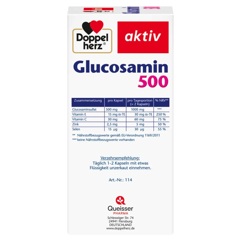 Doppelherz aktiv Glucosamin 500 Kapseln, 120 St