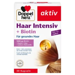 Doppelherz aktiv Haar Intensiv + Biotin Kapseln, 30 St