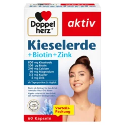 Doppelherz aktiv Kieselerde+Biotin+Zink Kapseln, 60 St