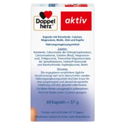 Doppelherz aktiv Kieselerde+Biotin+Zink Kapseln, 60 St
