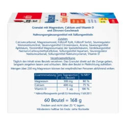 Doppelherz aktiv Magnesium+Calcium+D3 DIRECT Sticks, 60 St
