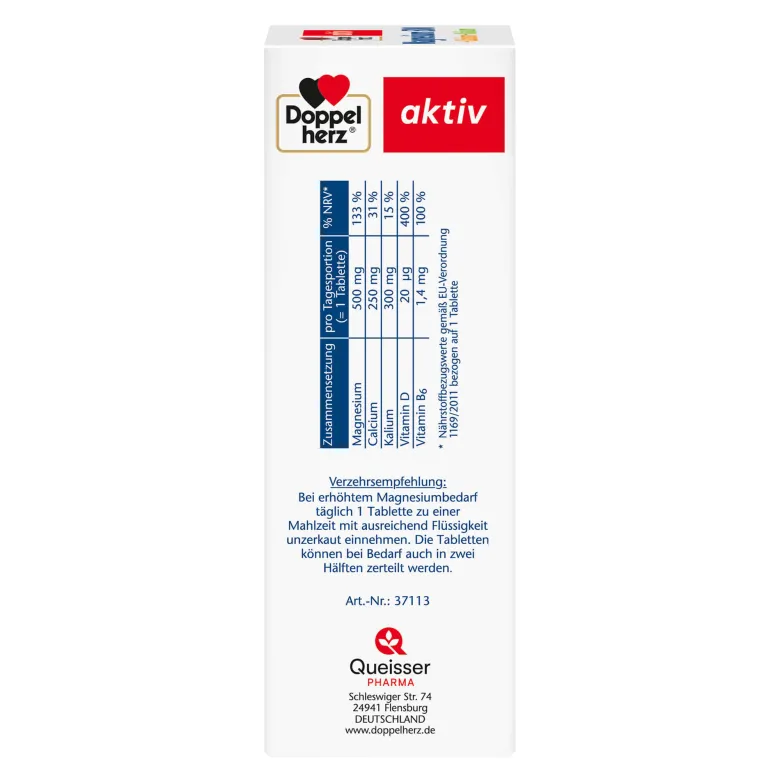 Doppelherz aktiv Magnesium 500+Calcium+Kalium Tabletten, 100 St