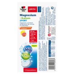 Doppelherz aktiv Magnesium+Kalium Sport Brausetabletten, 15 St