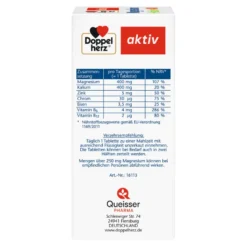 Doppelherz aktiv Magnesium 400 + Kalium, 60 St