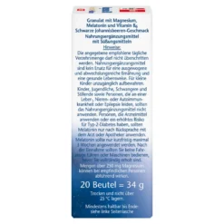 Doppelherz aktiv Magnesium 500 Nacht + Melatonin DIRECT, 20 St