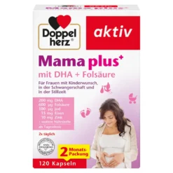 Doppelherz aktiv Mama plus+ mit DHA und Folsäure Kapseln, 120 St