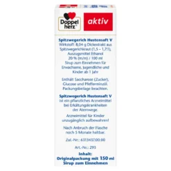 Doppelherz aktiv Spitzwegerich Hustensaft V, 150 ml