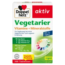 Doppelherz aktiv Vegetarier Vitamine + Mineralstoffe, 100 St