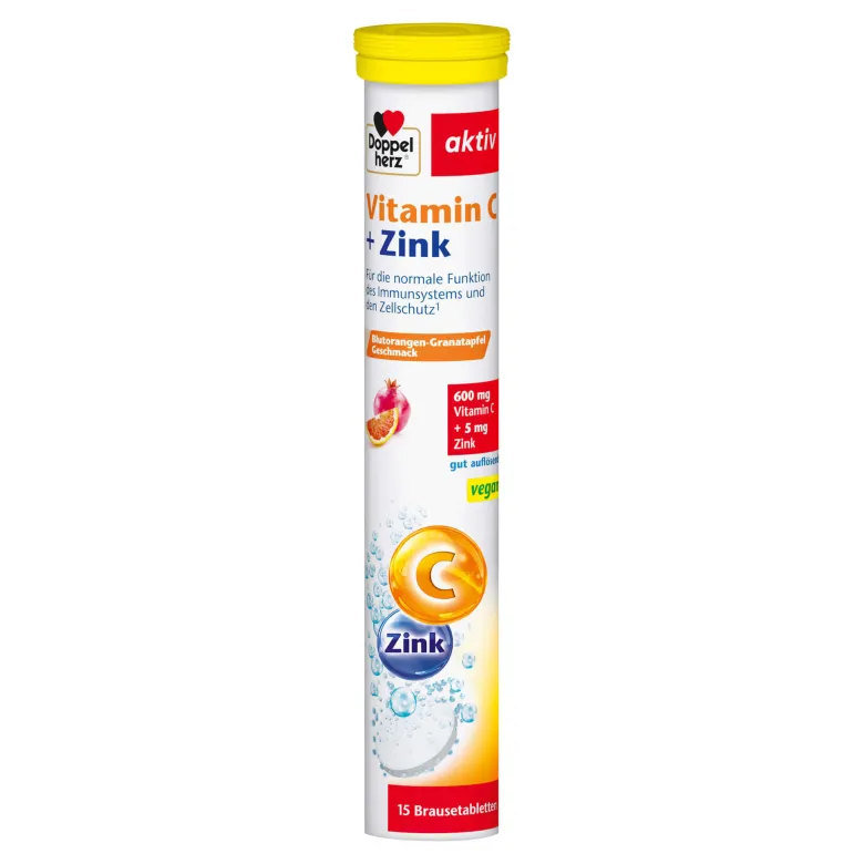 Doppelherz aktiv Vitamin C+Zink Brausetabletten, 15 St