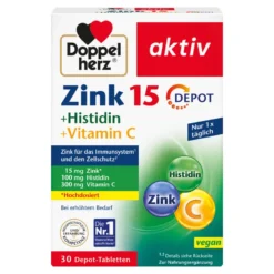 Doppelherz aktiv Zink+Histidin+Vitamin C DEPOT-Tabletten, 30 St