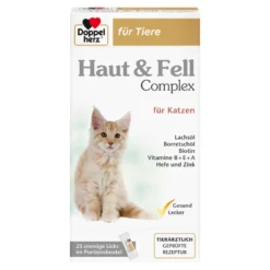 Doppelherz für Tiere Haut & Fell Complex für Katzen, 25 St