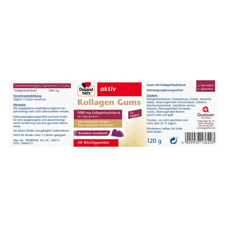Doppelherz Kollagen Gums, 60 St