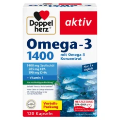 Doppelherz Omega-3 1.400 Kapseln, 120 St