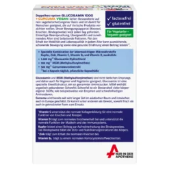Doppelherz system Glucosamin 1000 + Curcuma Vegan Kapseln, 60 St