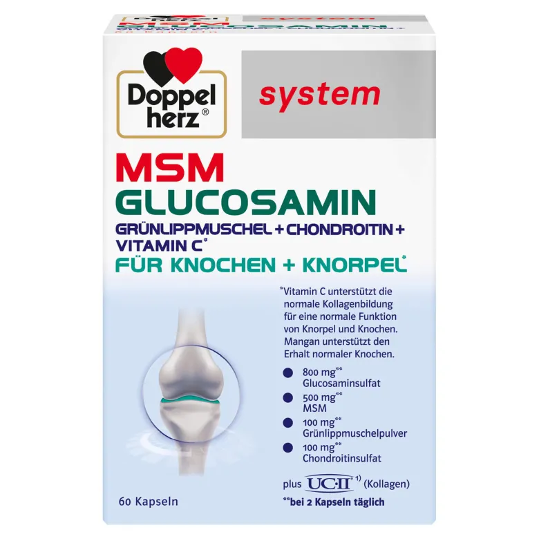 Doppelherz system MSM Glucosamin Kapseln, 60 St