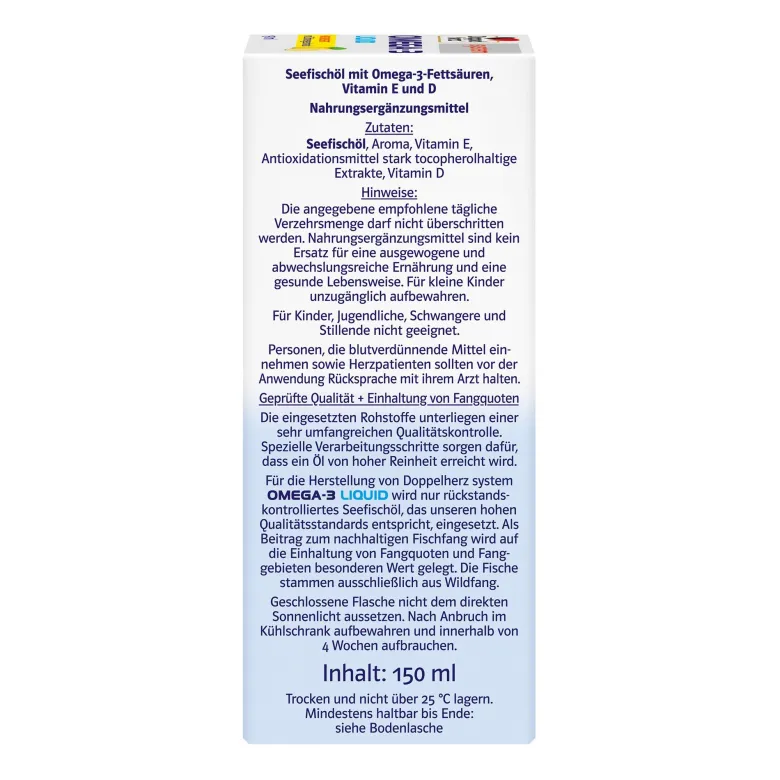 Doppelherz system Omega-3 Liquid, 150 ml