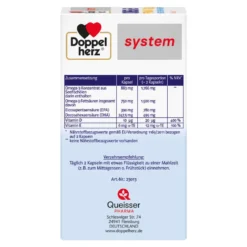Doppelherz system Omega-3 Premium 1500 Herz+Gehirn+Abwehr, 60 St