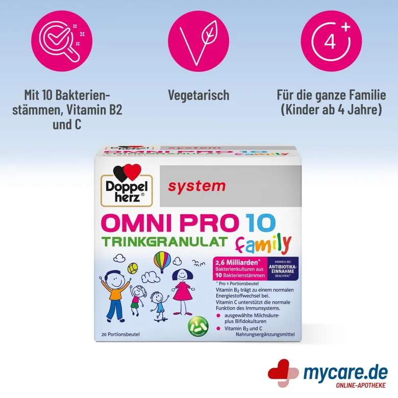 Doppelherz system Omni Pro 10 family Trinkgranulat, 20 St