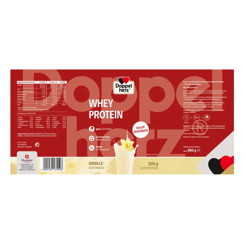 Doppelherz Whey Protein Vanille, 300 g