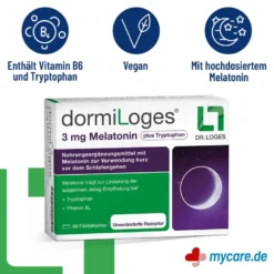 DormiLoges 3 mg Melatonin plus Tryptophan Filmtabletten, 60 St