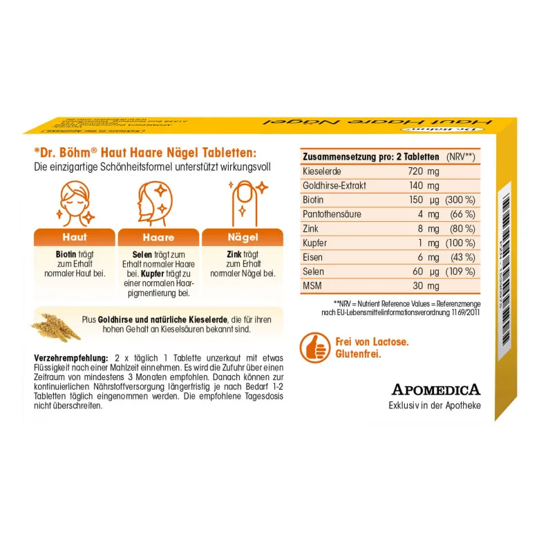 Dr. Böhm Haut, Haare, Nägel Tabletten, 60 St