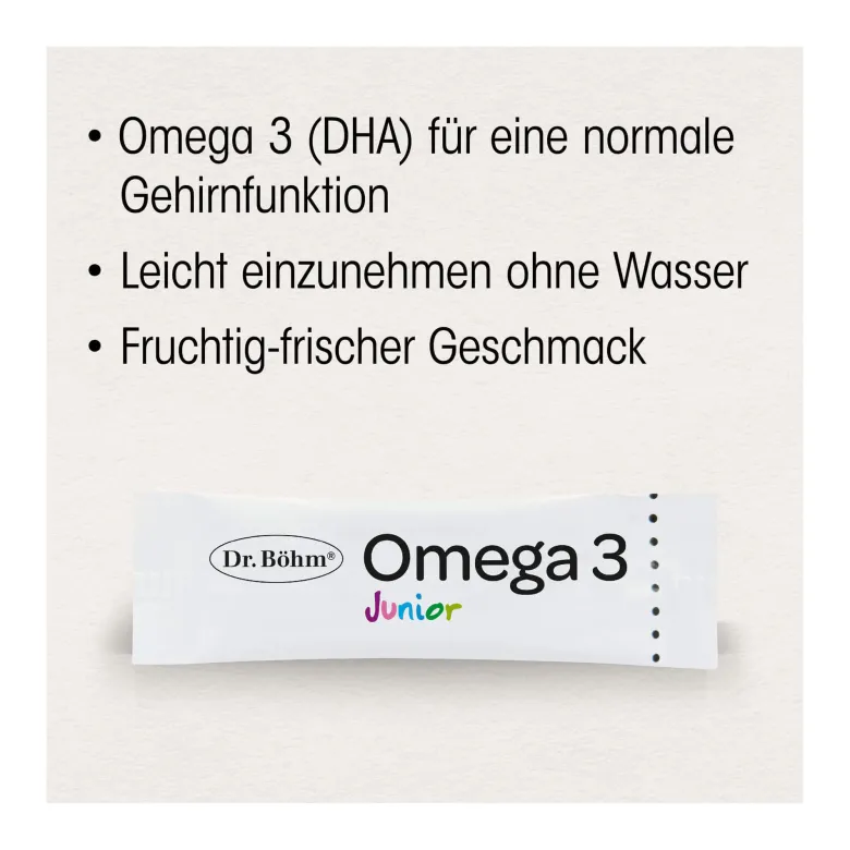 Dr. Böhm Junior Omega 3 Direktsticks, 30X1.5 g