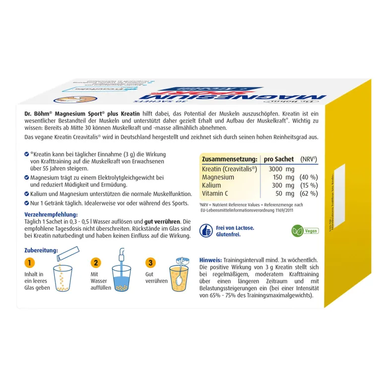 Dr. Böhm Magnesium Sport + Kreatin, 30 St