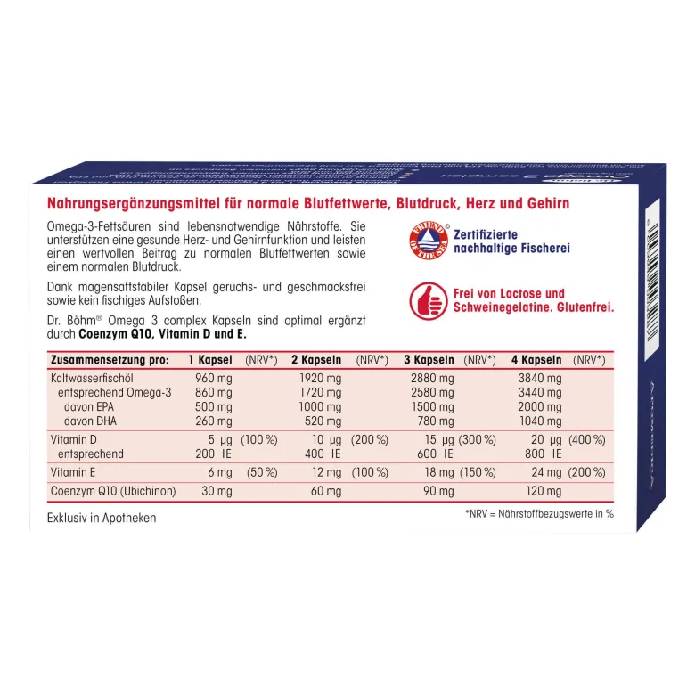 Dr. Böhm Omega-3 complex Kapseln, 60 St