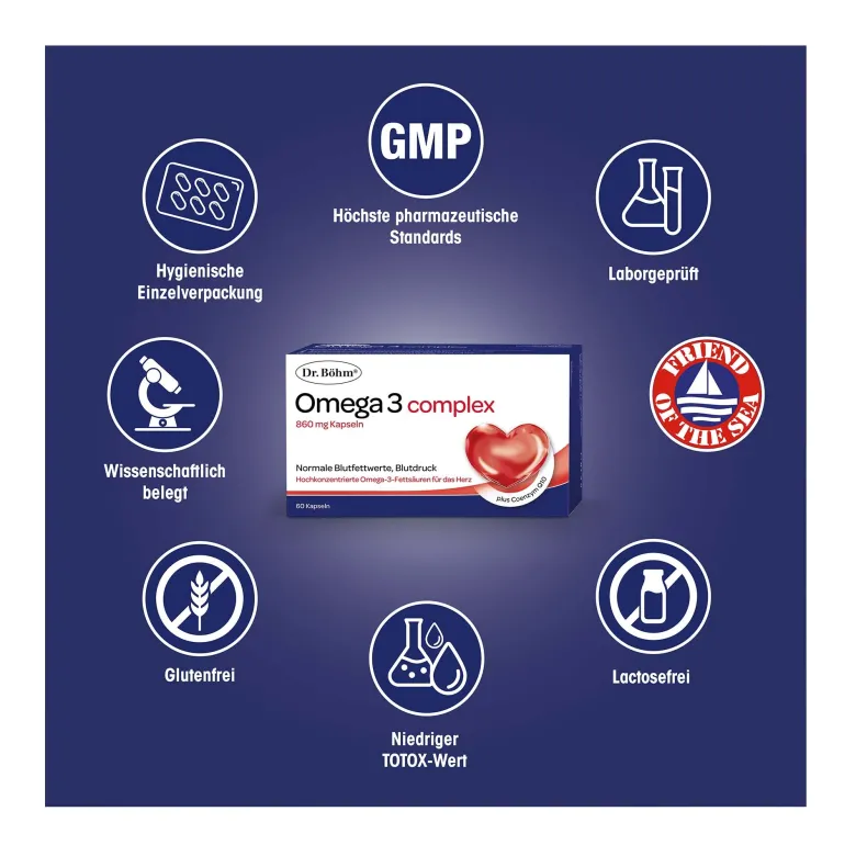 Dr. Böhm Omega-3 complex Kapseln, 60 St