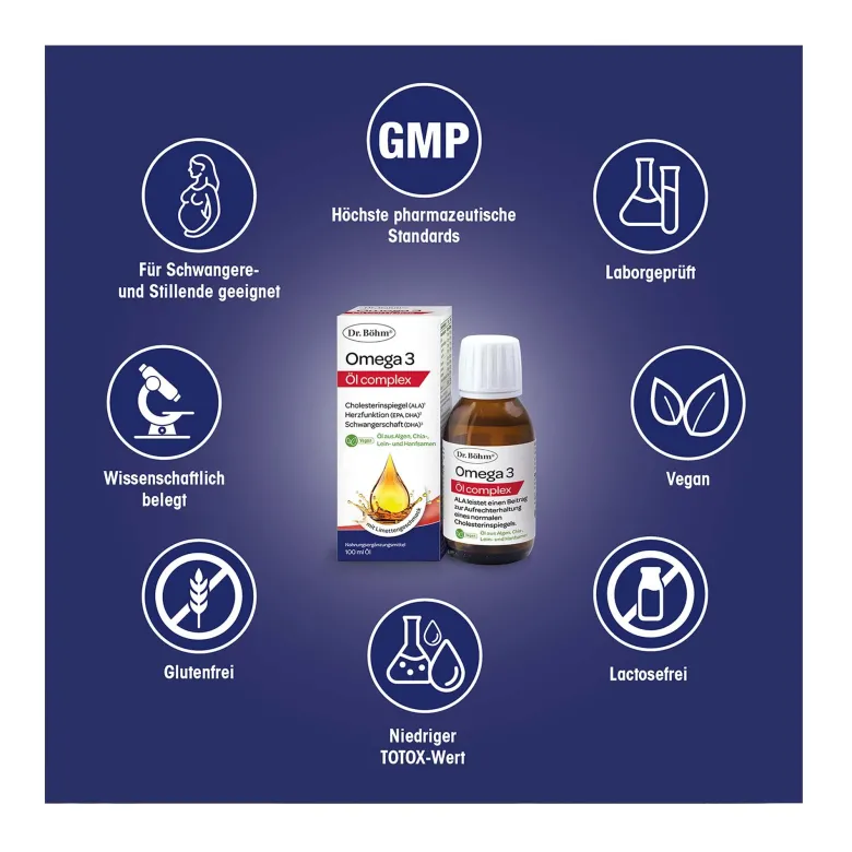 Dr. Böhm Omega-3 Öl complex, 100 ml