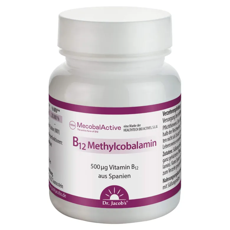 Dr. Jacob's B12 Methylcobalamin Lutschtabletten, 60 St