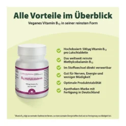 Dr. Jacob's B12 Methylcobalamin Lutschtabletten, 60 St