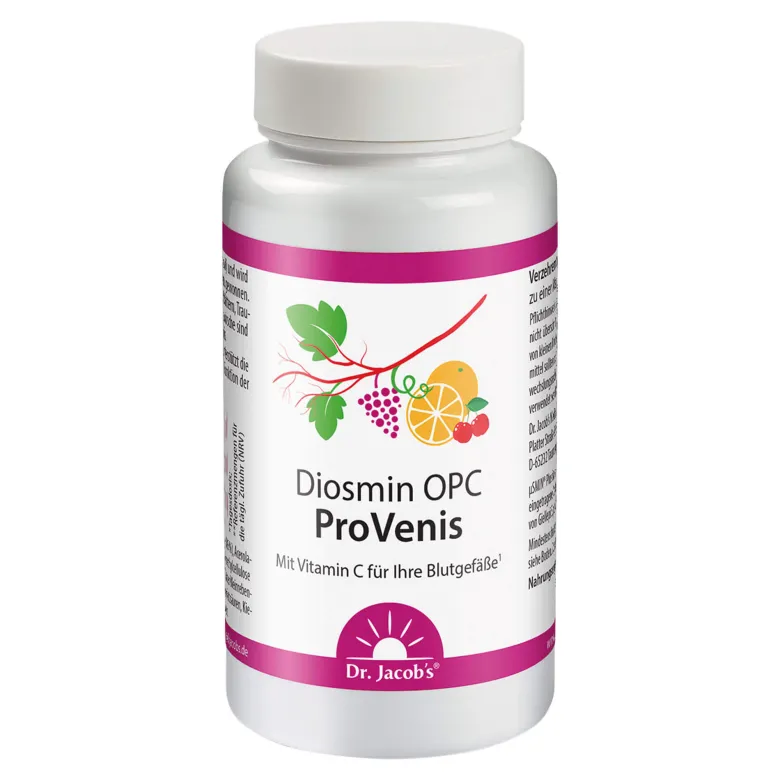 Dr. Jacob's Diosmin OPC ProVenis Polyphenole Weinreben vegan, 90 St