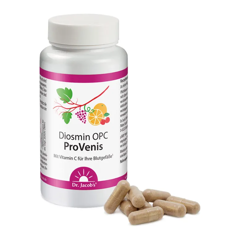 Dr. Jacob's Diosmin OPC ProVenis Polyphenole Weinreben vegan, 90 St