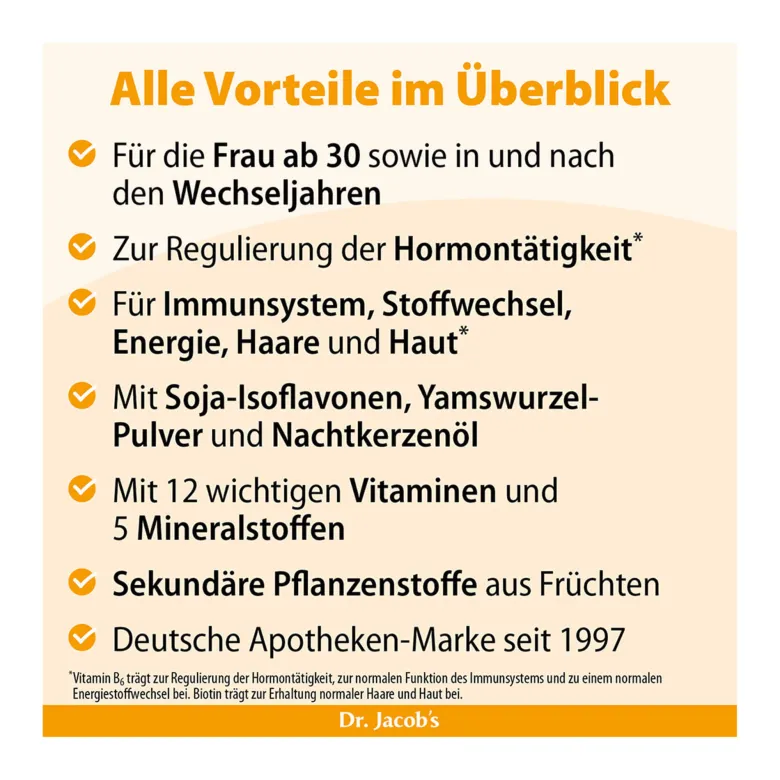 Dr. Jacob's Frauenpower Frucht-Getränkepulver Phytoöstrogene, 333 g
