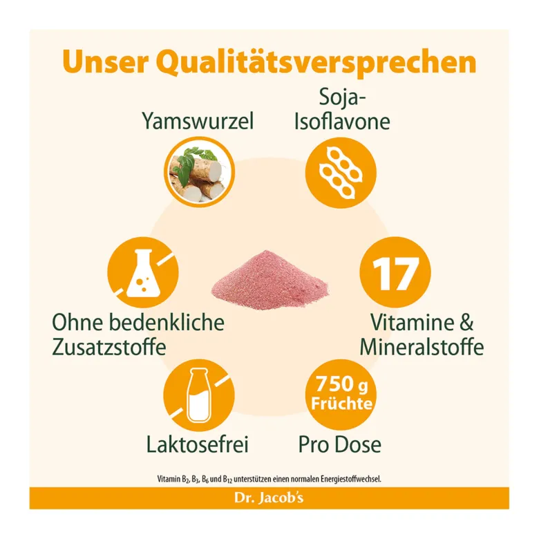 Dr. Jacob's Frauenpower Frucht-Getränkepulver Phytoöstrogene, 333 g
