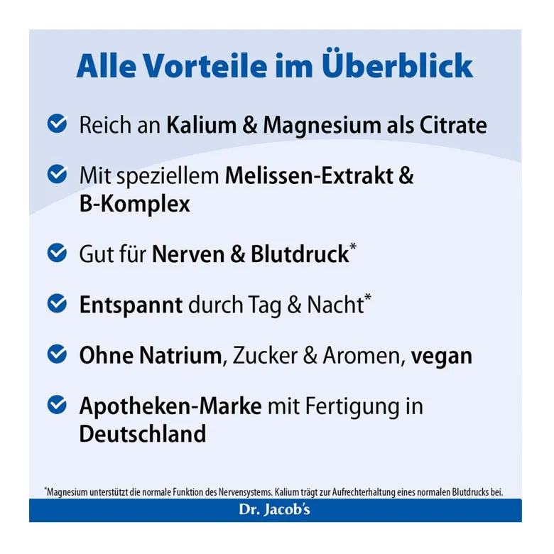Dr. Jacob's Melissen-Basentabletten B-Vitamine Mineralstoffe, 250 St