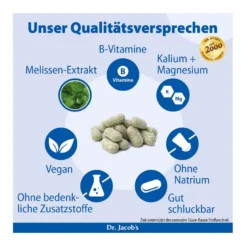 Dr. Jacob's Melissen-Basentabletten B-Vitamine Mineralstoffe, 250 St
