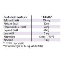 Dr. Jacob's Schlaf schön Melatonin Melisse Baldrian Hopfen, 90 St